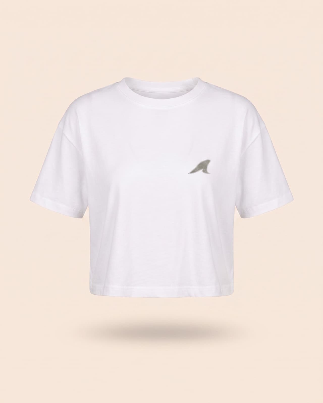 Coastal Crop Tee — White (alt view)